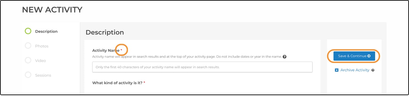 Keep Create Activity How Do I Create Activities?