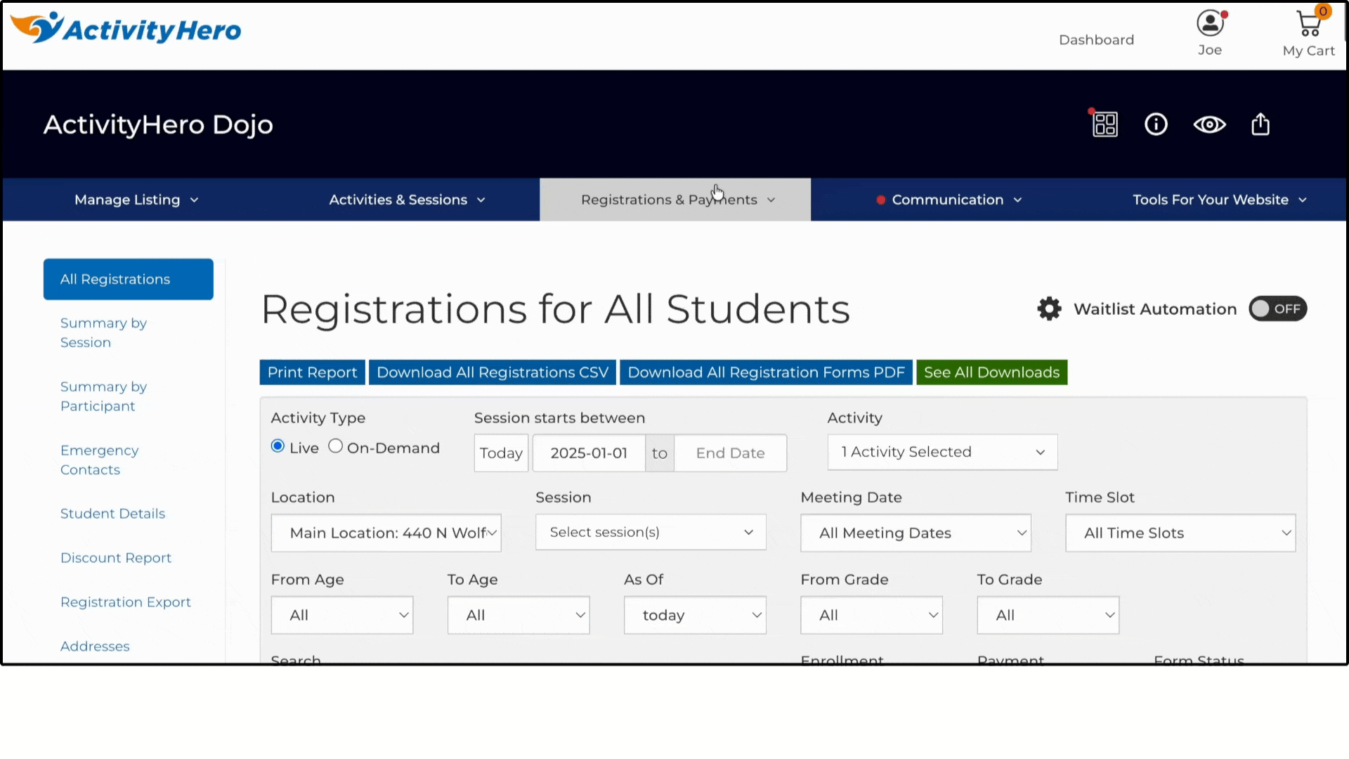 Manage Payments Invoicing
