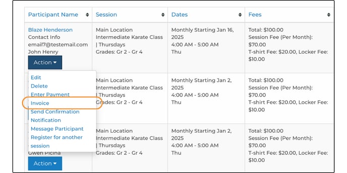 Send an Invoice update (2)